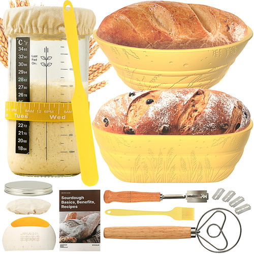 Sourdough bread baking - sourdough,